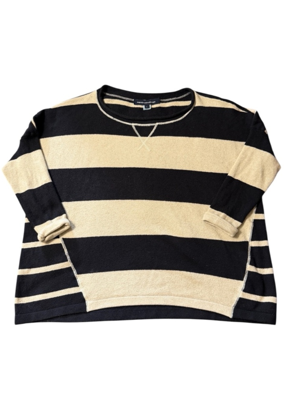 French Connections Crewneck pullover sweatshirt top size large